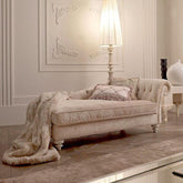 Detachable cushions on chaise lounge